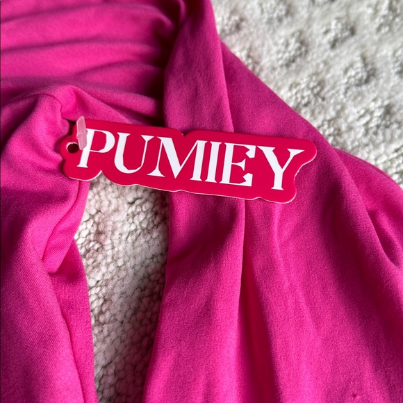 Pumiey Pink Long Sleeve Stretch Shirt - Picture 2 of 6